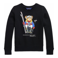 Ralph Lauren Big Girl's Polo Bear Fleece Graphic Sweatshirt