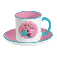 Easy Life Tea Cup & Saucer in Color Box Retro Break Tea