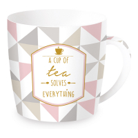 Easy Life Porcelain Mug 350ml in Tin Box A Cup Of Tea Solves Everything