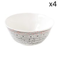 Easy Life Set 4 Porcelain Bowl Organic