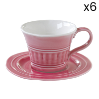 Easy Life Set 6 Porcelain Tea - Chic Deep