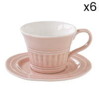 Easy Life Set 6 Porcelain Tea - Chic Light