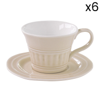 Easy Life Set 6 Porcelain Coffee - Chic Beige