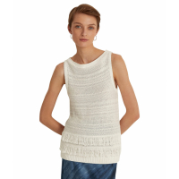 LAUREN Ralph Lauren Women's 'Fringe' Sleeveless Sweater