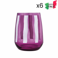 Villa Altachiara Ensemble de verre à eau 'Fior Di Loto' - 350 ml, 6 Pièces