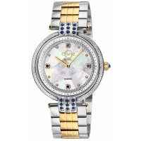 Gevril GV2 Matera Women's Swiss Quartz White MOP Mother of Pearl Dial, Two toned SS IPYG Stainless Steel Bracelet