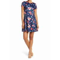 Vince Camuto Women's 'Floral' Fit & Flare Dress