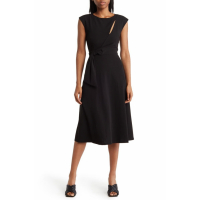 Calvin Klein 'Draped' Midi Kleid für Damen