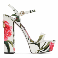 Dolce & Gabbana Sandales à talon 'Floral' pour Femmes