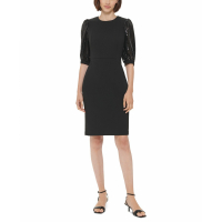 Calvin Klein 'Sequined Puff Sleeve Sheath' Mini Kleid für Damen