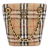 Burberry Women's 'Vintage Check Bouclé Mini Lola' Bucket Bag