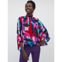 New York & Company 'Abstract Cape' Langärmelige Bluse für Damen