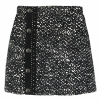 Moncler 'Tweed Buttoned' Mini Rock für Damen