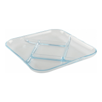 Aulica Glass Aperitive Plate 5 Compartments