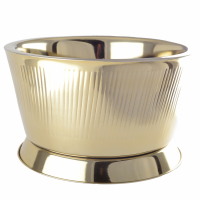 Aulica Gold Beverage Tub With Ribbed Pattern