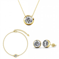 MYC Paris Women's 'Moon and Birth Stone' Set Necklace, earrings & bracelet