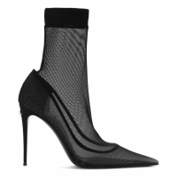 Dolce & Gabbana Bottes à talons hauts 'Logo Ankle' pour Femmes