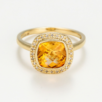 Atelier du diamant Women's 'Antique Stone' Ring