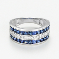 Atelier du diamant Women's 'Princesses Saphir' Ring