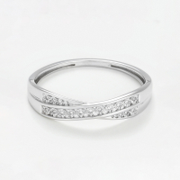 Atelier du diamant Women's 'Croce' Ring