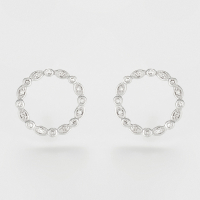 Atelier du diamant Women's 'Circulo Infinito' Earrings