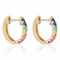 Atelier du diamant Women's 'Colorful Love' Earrings