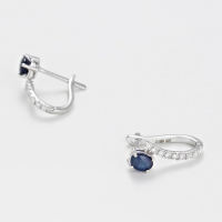 Atelier du diamant Women's 'Beau Saphir' Earrings