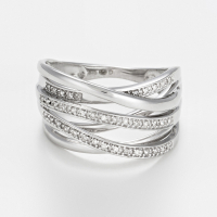 Comptoir du Diamant Women's 'Méli Mélo Scintillant' Ring