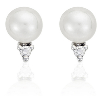 Comptoir du Diamant 'Perles Trio Brillant' Ohrringe für Damen