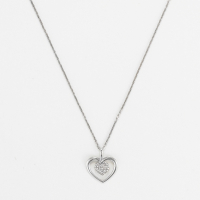 Comptoir du Diamant Women's 'Coeur Tendresse' Pendant with chain