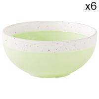 Easy Life Set 6 Porcelain Bowl Dia. 12cm Pastel & Trend