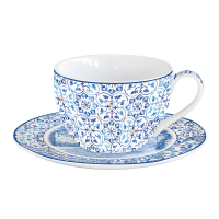 Easy Life Porcelain Cup & Saucer 280ml. in Color Box