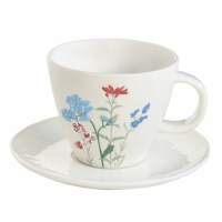 Easy Life Porcelain Cup & Saucer 250ml in Color Box Mille Fleurs