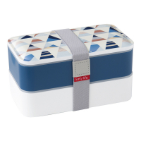Easy Life 2 Layers Pp Lunchbox In Colour Box Geometric 1