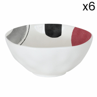 Easy Life Set Of 6 Porcelain Bowls Elements
