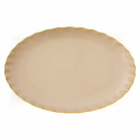 Easy Life Porcelain Oval Serving Platter Onde