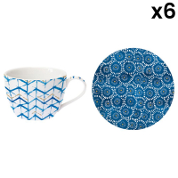 Easy Life Porcelain Tea Cup & Saucer 240ml. Shibori 3