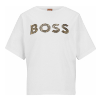 Boss 'Monogram-Filled Logo' T-Shirt für Damen