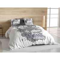 My Home House de couette + 2 Housses d'oreiller 'Avec Amour' - 200 x 200 cm