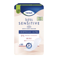 Tena Lady 'Lights Sensitive' Inkontinenz-Einlagen - Ultra Mini 20 Stücke