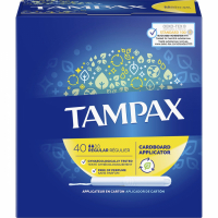 Tampax 'Regular' Tampon - 40 Pieces