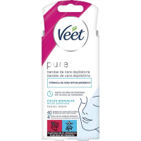 Veet 'Pure Facial Hair' Wax Strips - 40 Pieces