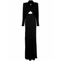 Saint Laurent Women's 'Hooded Cut-Out' Maxi Dress