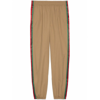 Gucci Men's 'Web Stripe Logo Patch' Sweatpants
