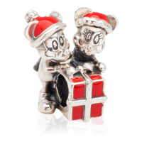 Pandora Charm 'Disney Mickey Mouse And Minnie Mouse Present' pour Femmes