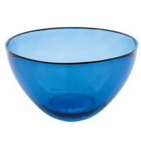 Evviva Glass Salad Bowl Ø 30 cm - Blue