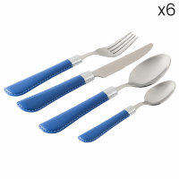 Evviva Aramis 24 Pieces Cutlery Set - Blue