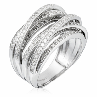 Le Diamantaire Women's 'New Entrelacs Candides' Ring