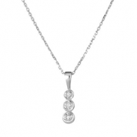 Le Diamantaire Women's 'Mini Trilogy' Pendant with chain