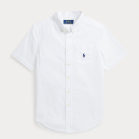 Ralph Lauren 'Seersucker' Kurzärmeliges Hemd für großes Jungen